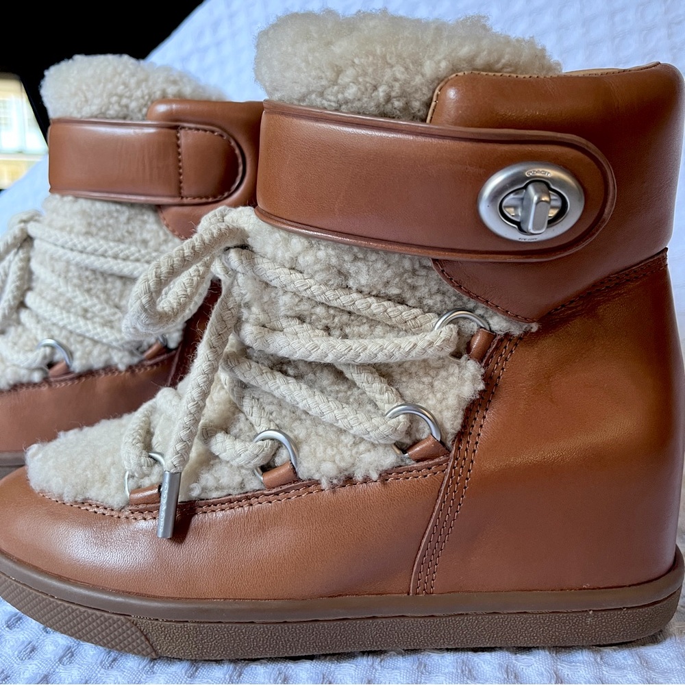 Coach Monroe Shearling Boots